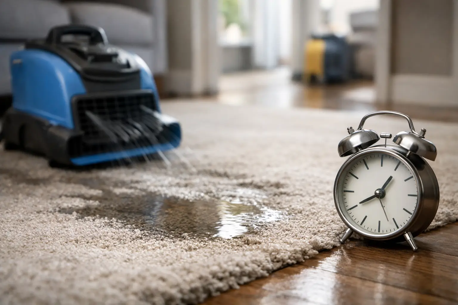 Wet Carpet Drying: First 24 Hours Matter