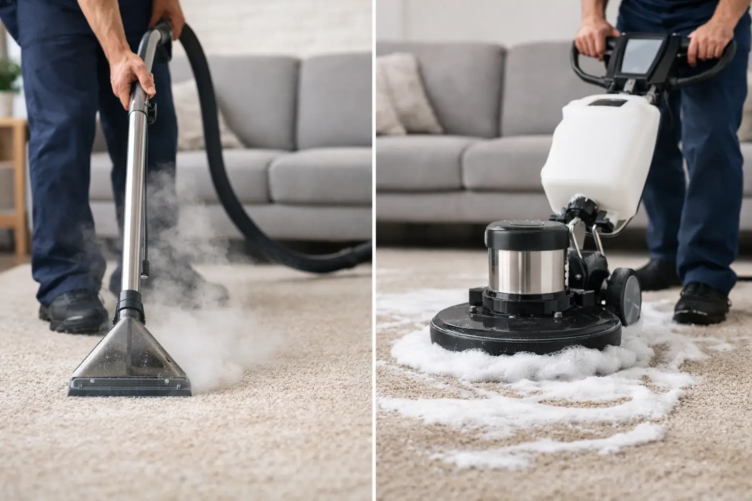 Steam Cleaning Versus Shampooing Carpets Explained